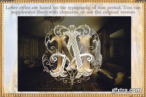 CreativeMarket - Baroque Lettering Creator Kit 4185029