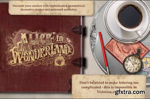 CreativeMarket - Victorian Lettering Creator Kit 4788869