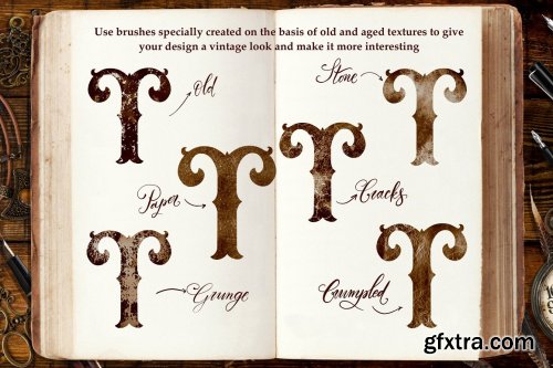 CreativeMarket - Victorian Lettering Creator Kit 4788869