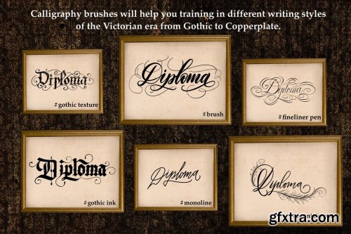 CreativeMarket - Victorian Lettering Creator Kit 4788869