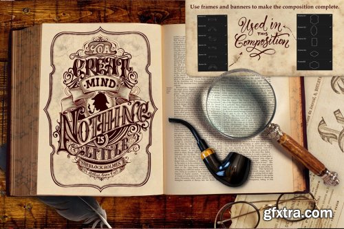 CreativeMarket - Victorian Lettering Creator Kit 4788869