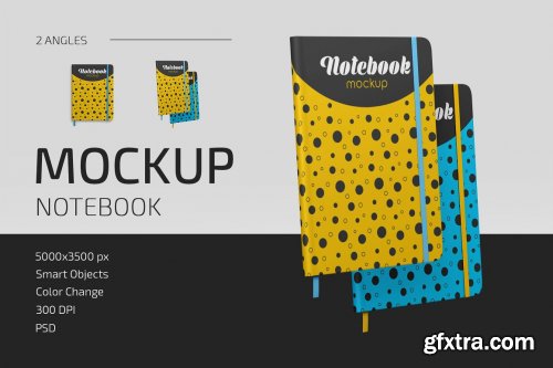 CreativeMarket - Notebook Mockup Set 5064090