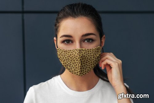 CreativeMarket - Face Mask MockUp Lifestyle 5010903