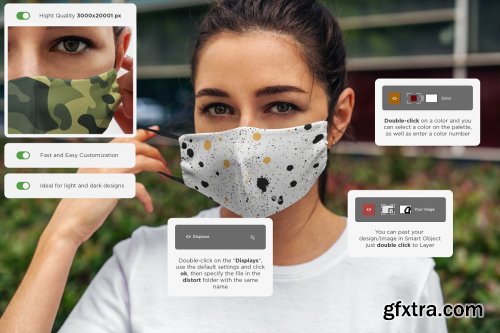 CreativeMarket - Face Mask MockUp Lifestyle 5010903