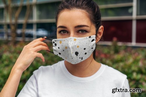 CreativeMarket - Face Mask MockUp Lifestyle 5010903