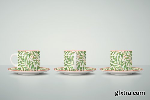 Tea set mockup