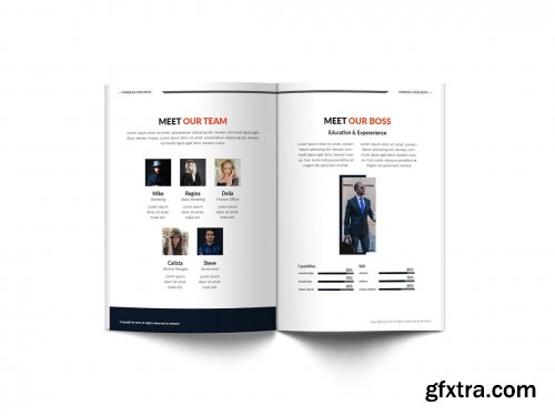 CreativeMarket - Minnen Corporate A4 Brochure 5120776