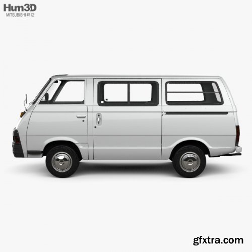 Mitsubishi Delica Coach 1974 3D model