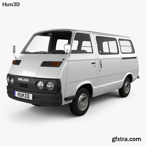 Mitsubishi Delica Coach 1974 3D model