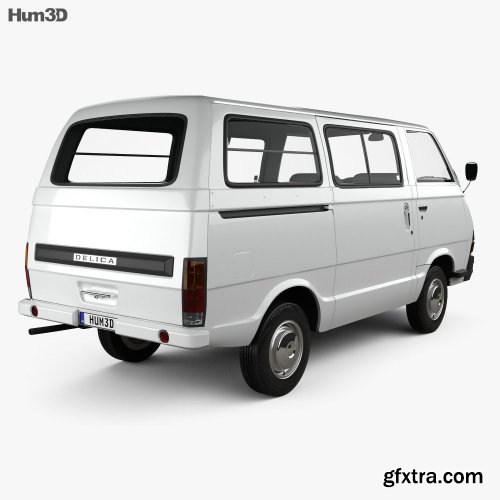 Mitsubishi Delica Coach 1974 3D model