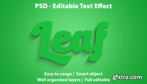 Editable text effect