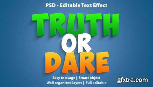 Editable text effect