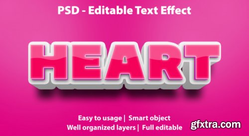 Editable text effect