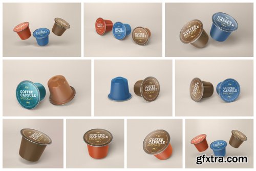 Download Creativemarket Coffee Capsule Mockup Packaging 5135762 Gfxtra