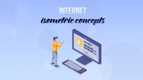 Videohive - Internet - Isometric Concept