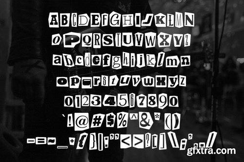 Bronxos - Collage Punk Poster Font