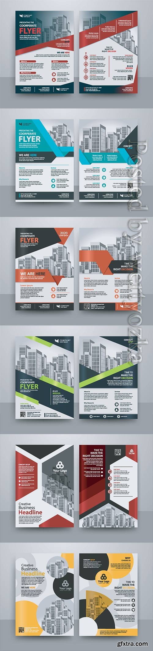 Business vector template for brochure, annual report, magazine