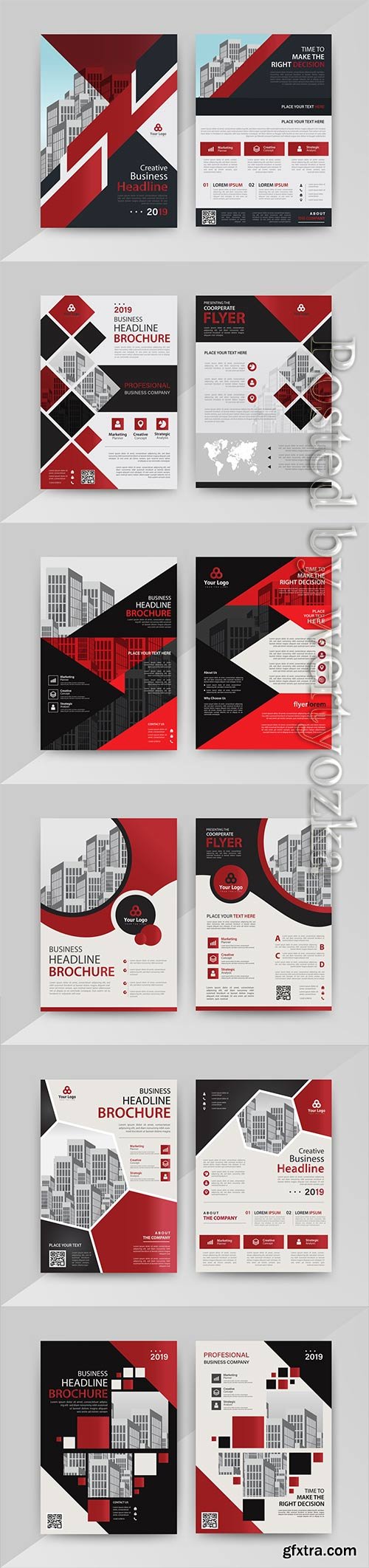 Business vector template for brochure, annual report, magazine