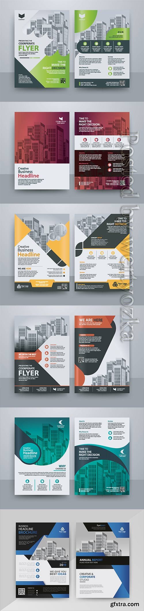 Business vector template for brochure, annual report, magazine