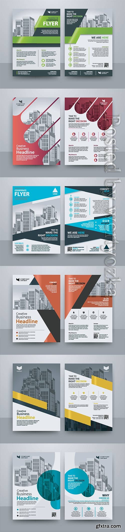 Business vector template for brochure, annual report, magazine # 20