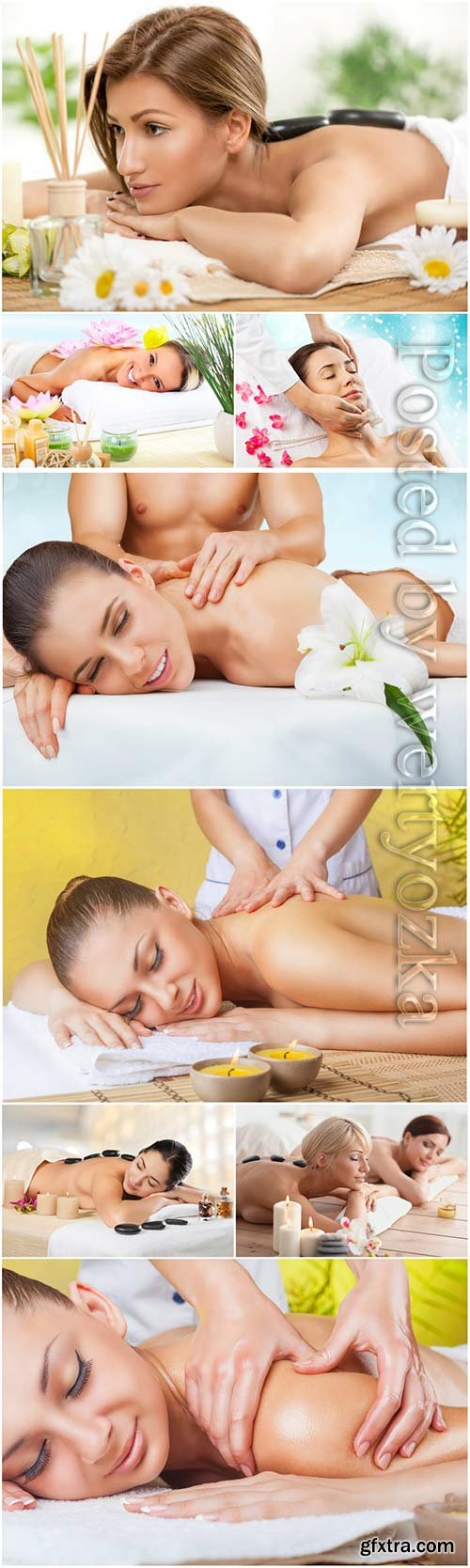 Girls in the spa salon, relax