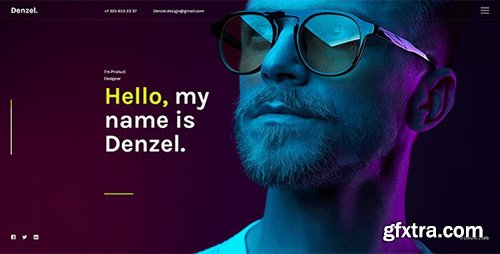 ThemeForest - Denzel. v1.0 - Onepage Personal HTML Template - 27502619