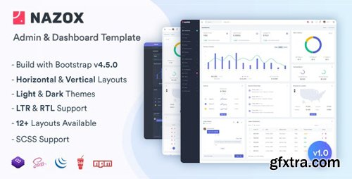 ThemeForest - Nazox v1.0 - Admin & Dashboard Template - 26819788