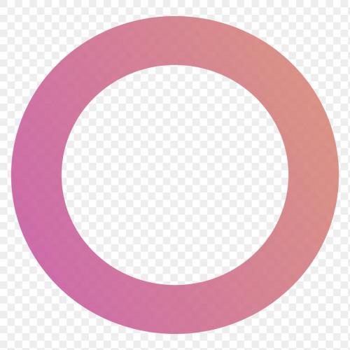 Colorful ring gradient element transparent png - 1235137