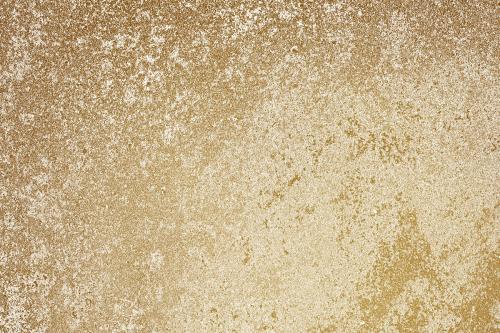 Roughly gold painted concrete wall surface background - 596859