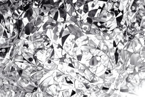 Shiny abstract silver geometric patterned background - 596926