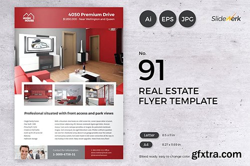 Real Estate Flyer Template 91 - Slidewerk