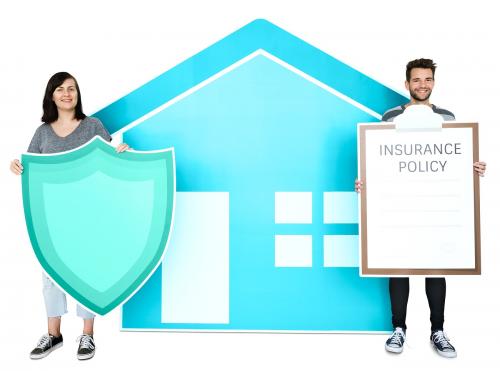 People and home insurance concept - 450188