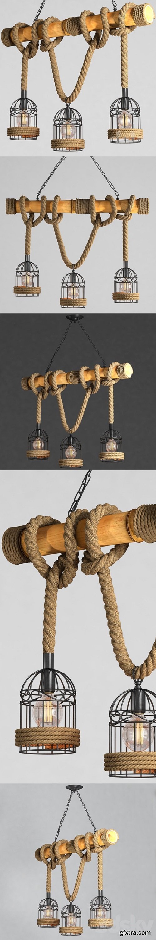 Chandelier Loft Rope Chandelier