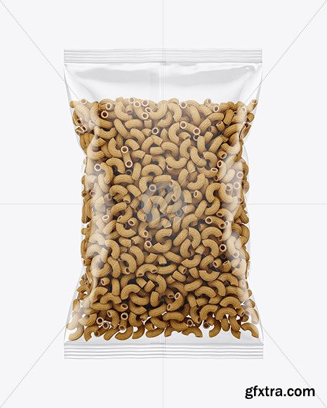 Whole Wheat Chifferini Rigati Pasta Bag Mockup 62889