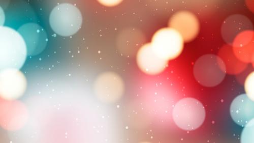 Blurry colorful Christmas bokeh light background - 1229737