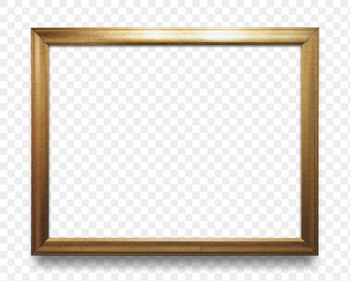 Wooden picture frame mockup transparent png - 1230655