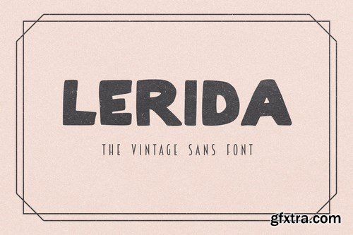 Lerida - The Vintage Sans Font