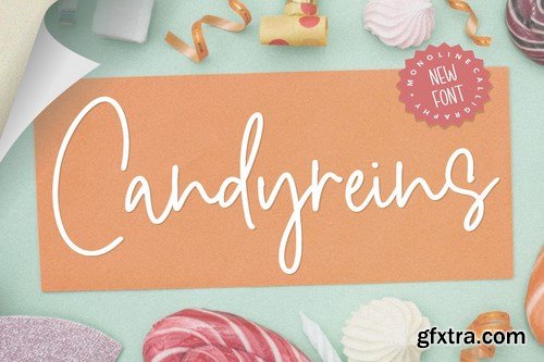 Candyreins YH - Monoline Script Font