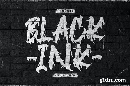 Blackink - Street Brush Display Font