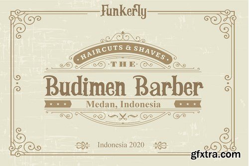 Funkerly Vintage Typeface Serif Font