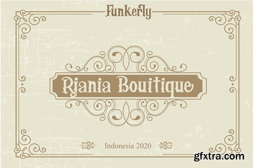 Funkerly Vintage Typeface Serif Font