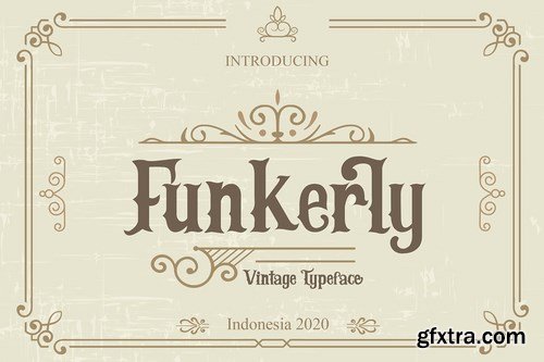 Funkerly Vintage Typeface Serif Font