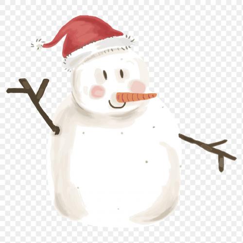 Cute Snowman Christmas element transparent png - 1231063