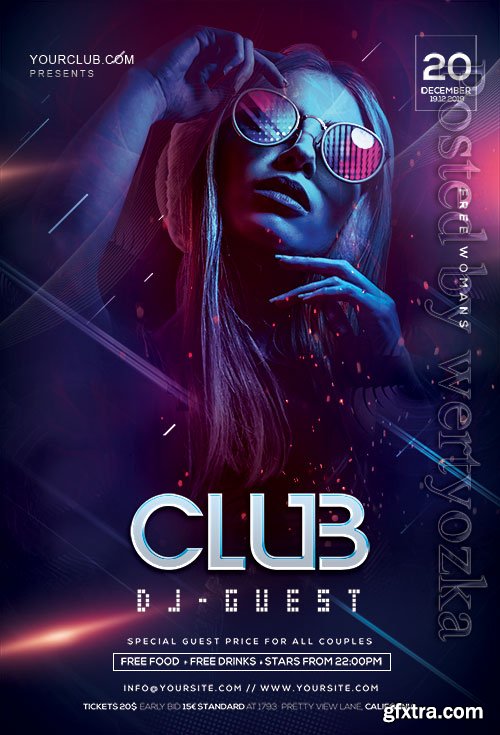 DJ Night Party - Premium flyer psd template