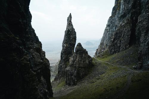 The Needle pinnacle at Quiraing on the Isle of Skye in Scotland - 935898