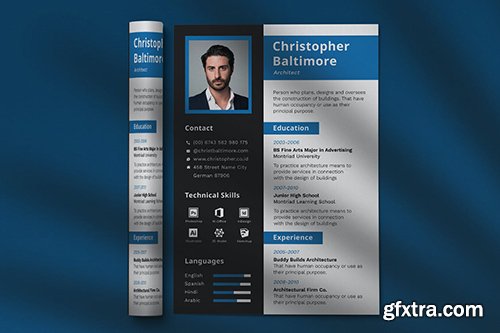 CV Resume Professional Template Vol. 21