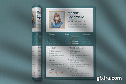 CV Resume Professional Template Vol. 18