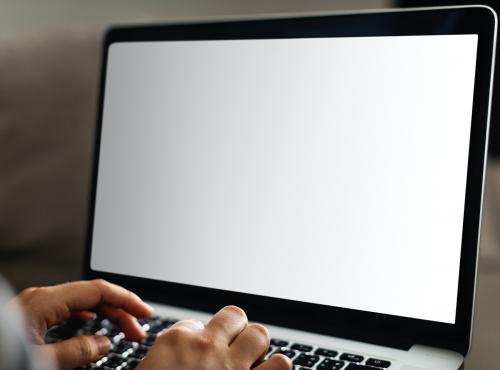 Woman working on a laptop - 404885