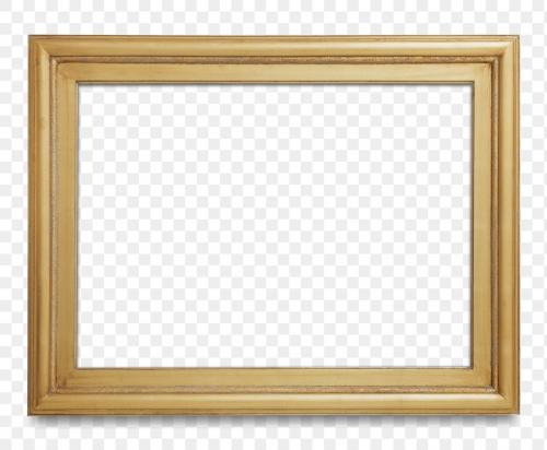 Wooden picture frame mockup transparent png - 1230739