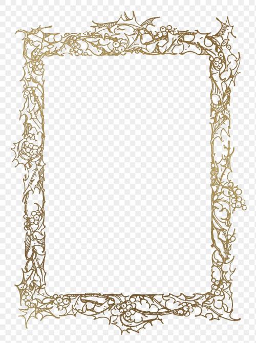 Christmas gold frame - 1232786